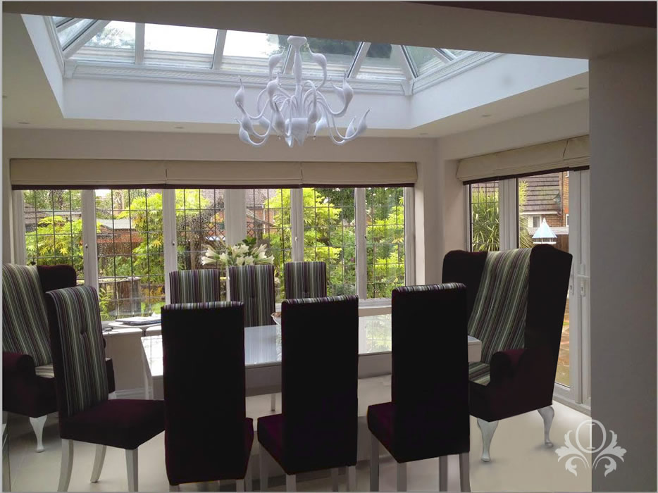Conservatory as Dining Room - Interior Design Cobham Surrey