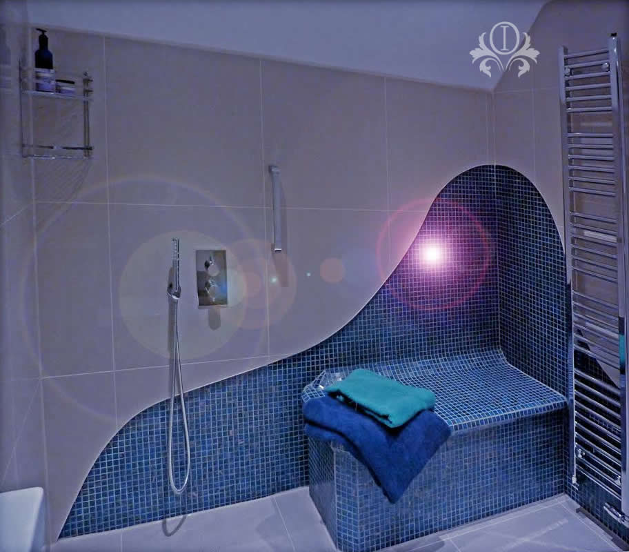Mosaic Wave Bathroom Design