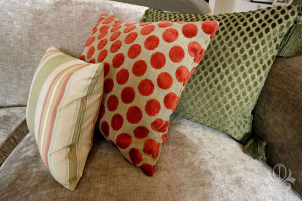 Cushions - Interior design to Hersham & other Elmbridge Towns by Weybridge Surrey Interior Designer Sarah Shorrocks (Outstanding Interiors)