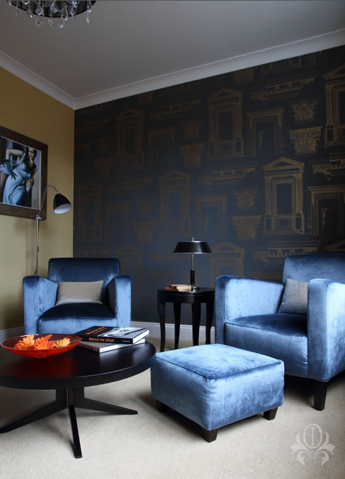 Living Room - Blue Snug - Traditional Design
