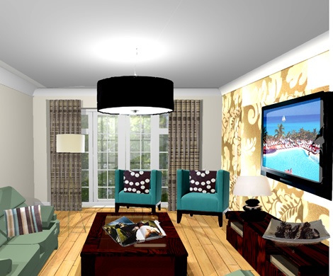 Contemporary lounge design Weybridge Surrey