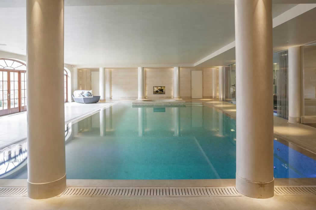 Audio Visual Installation in Swimming Pool of Luxury House - Home Automation Services from Weybridge Interior Designer